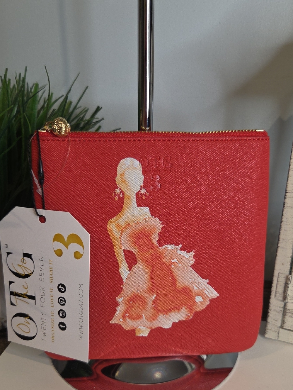 O.T.G #3 On The Go Red Clutch